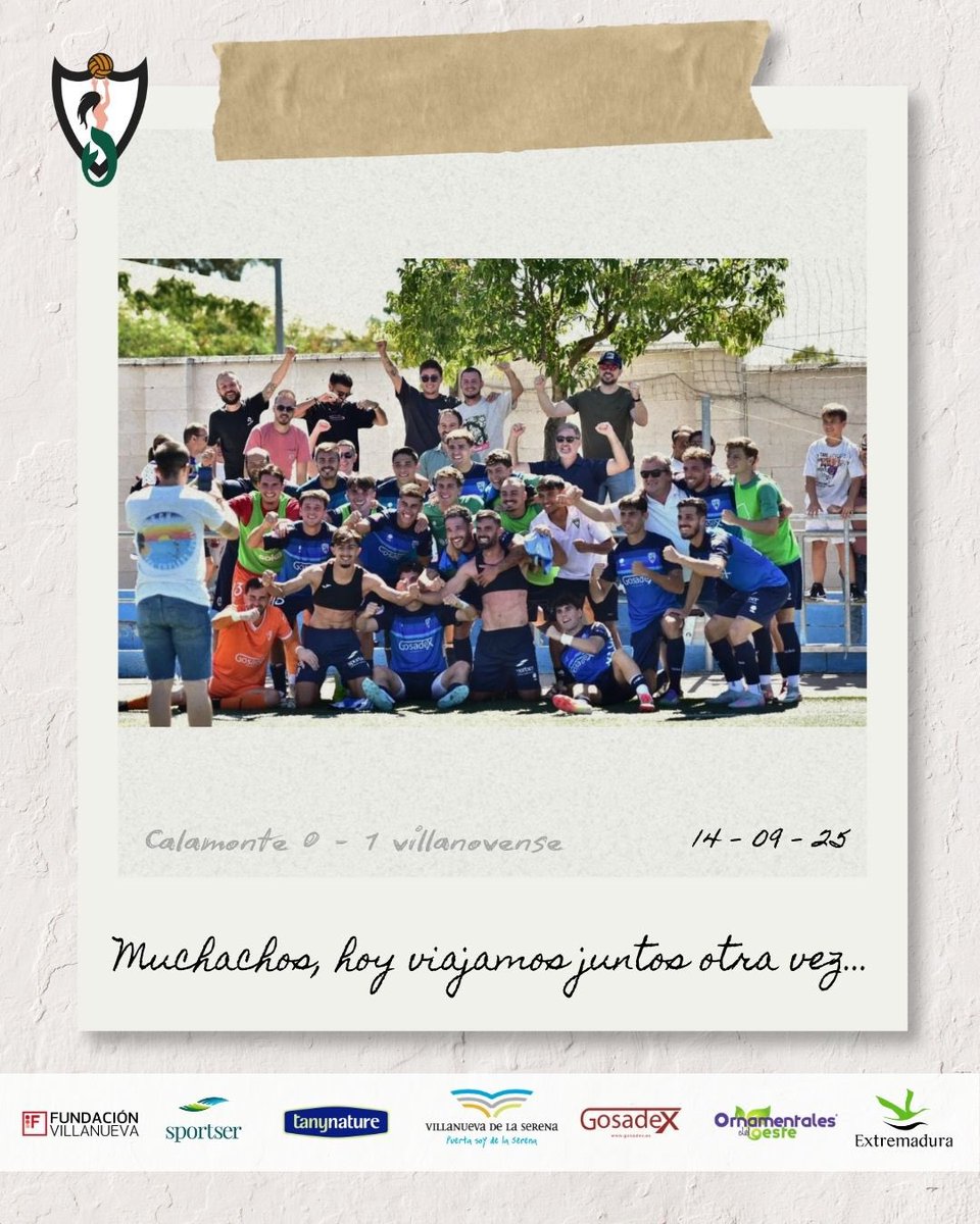 Primer viaje, primera victoria para el álbum 📸

💚 Directiva + cuerpo técnico + jugadores + afición = todos a una 🤟🏼