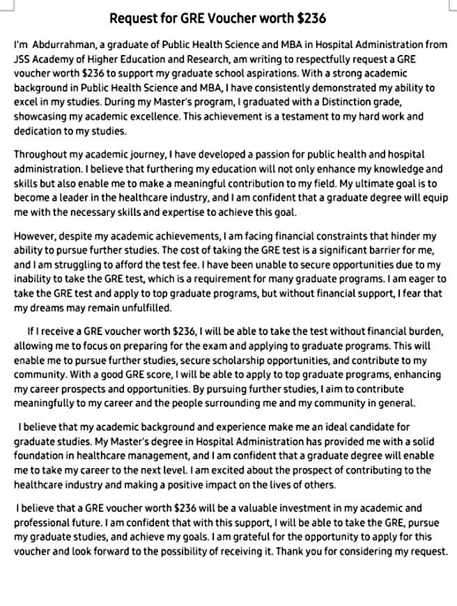 Avdulfge's tweet photo. @MtScholarships 
@AskMichaelTaiwo @AskMichaelTaiwo 

Request for GRE voucher
 
With warm regard sir, below is the attachement of my short essay..
Thanks https://t.co/42krC9gJTl