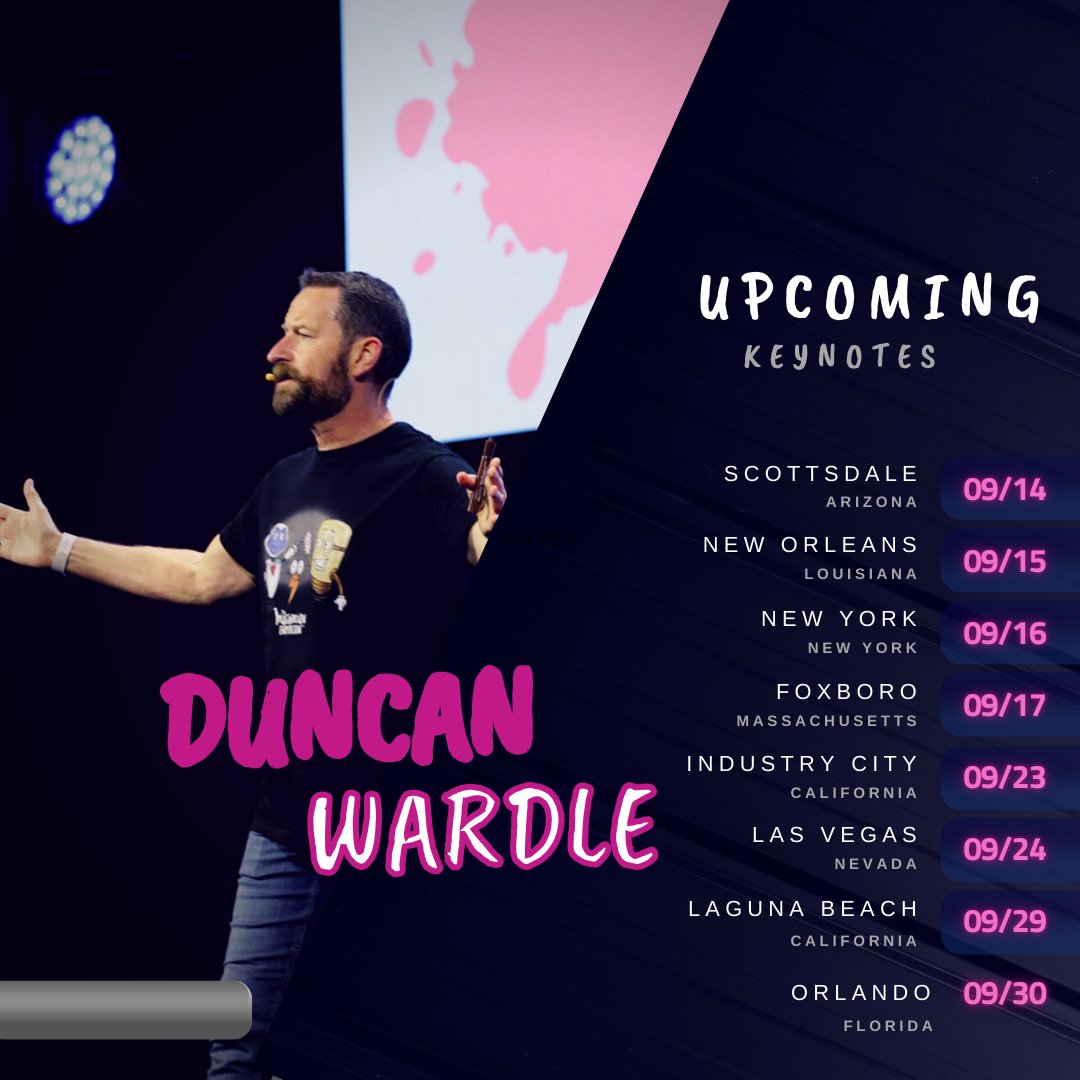 On the road again! 🎤 

Looking forward to a great second half of September, traveling around the country and speaking on innovation and creativity with top brands. 💫