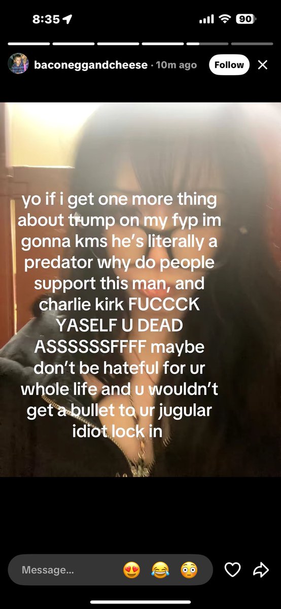 retaming_'s tweet photo. Make this retarded liberal famous. Celebrating death of Charlie Kirk on TikTok. Do your thing twitter! https://t.co/tibhkmA2G5