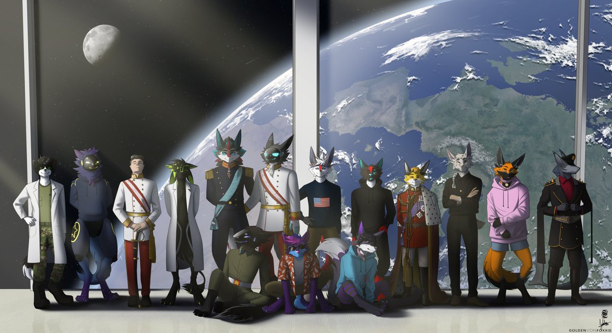 Phew... this commission took a while😅 really enjoyed making this server banner for me and my friends though and the background, as you can probably imagine, took so long to detail📷   Thank you google Earth XDD