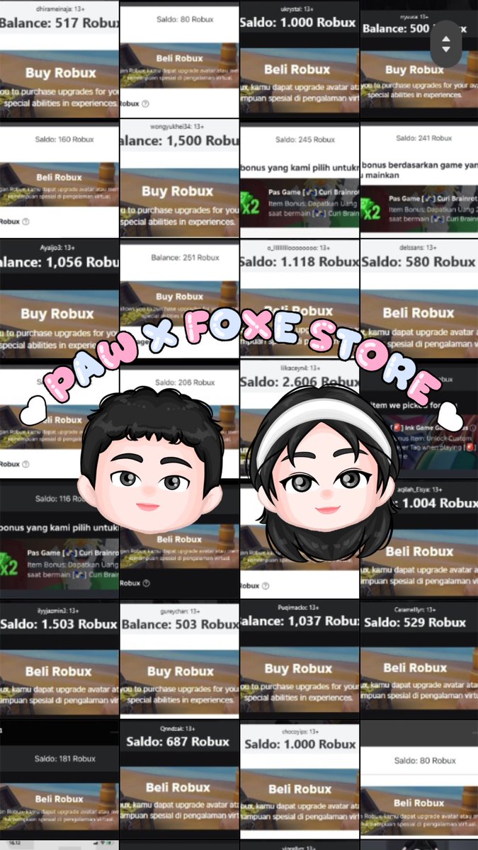 paws : opress robux. (@pawpawstoree22) on Twitter photo hi yang masih cari robux jam segini aku masih open yaa! cuzz jajankk π hi yang masih cari robux jam segini aku masih open yaa! cuzz jajankk π
