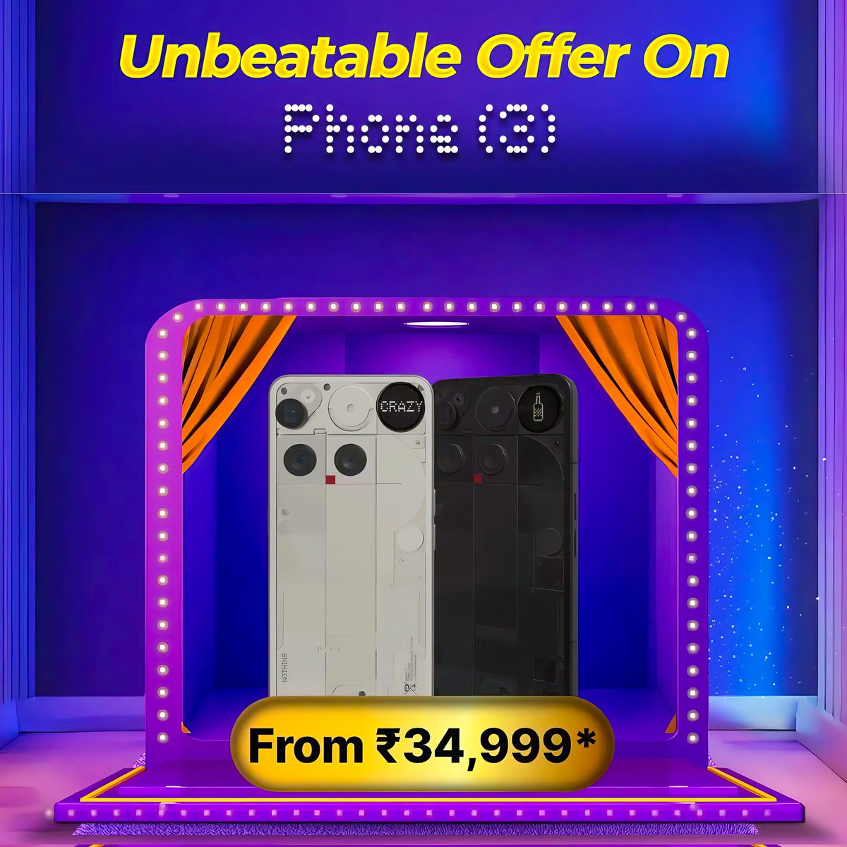 TechWithAbhi12's tweet image. Nothing Smartphone BBD Sale Deals 🔥...

#BigBillionDays #bbdSale #nothingphone3
