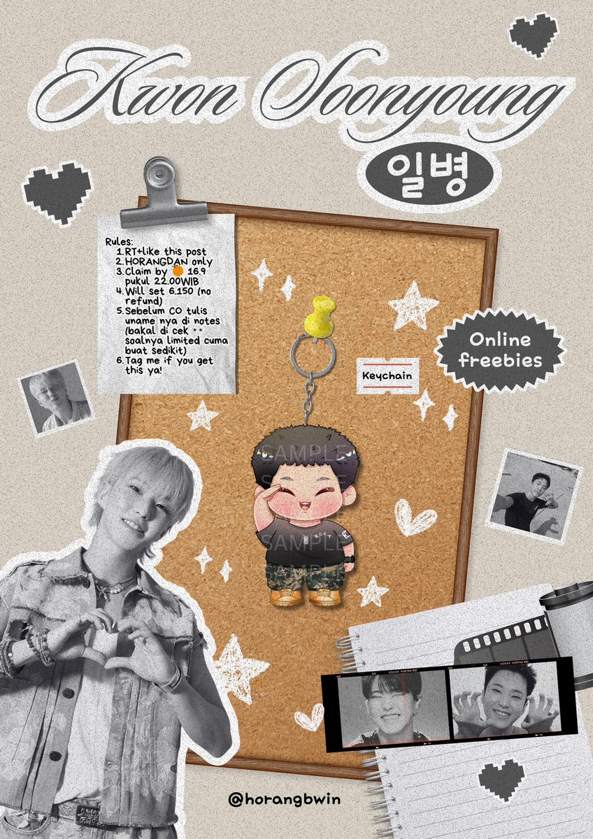 [rt and likes are appreciated] .ᐟᯓ★ 

Online freebies by <a href="/horangbwin/">Rika ఇ ◝‿◜ ఇ| INTO THE SOONYOUNG WORLD 🐯</a> 

SERVE WELL AND COMEBACK SAFELY HOSHI 🐯 

FOR HORANGDAN ONLY 🙏🏻

Link 🍊: id.shp.ee/X1k9R5x 

Mohon membaca notes di gambar sebelum  co yah 🫶🏻

Good luck!☘️