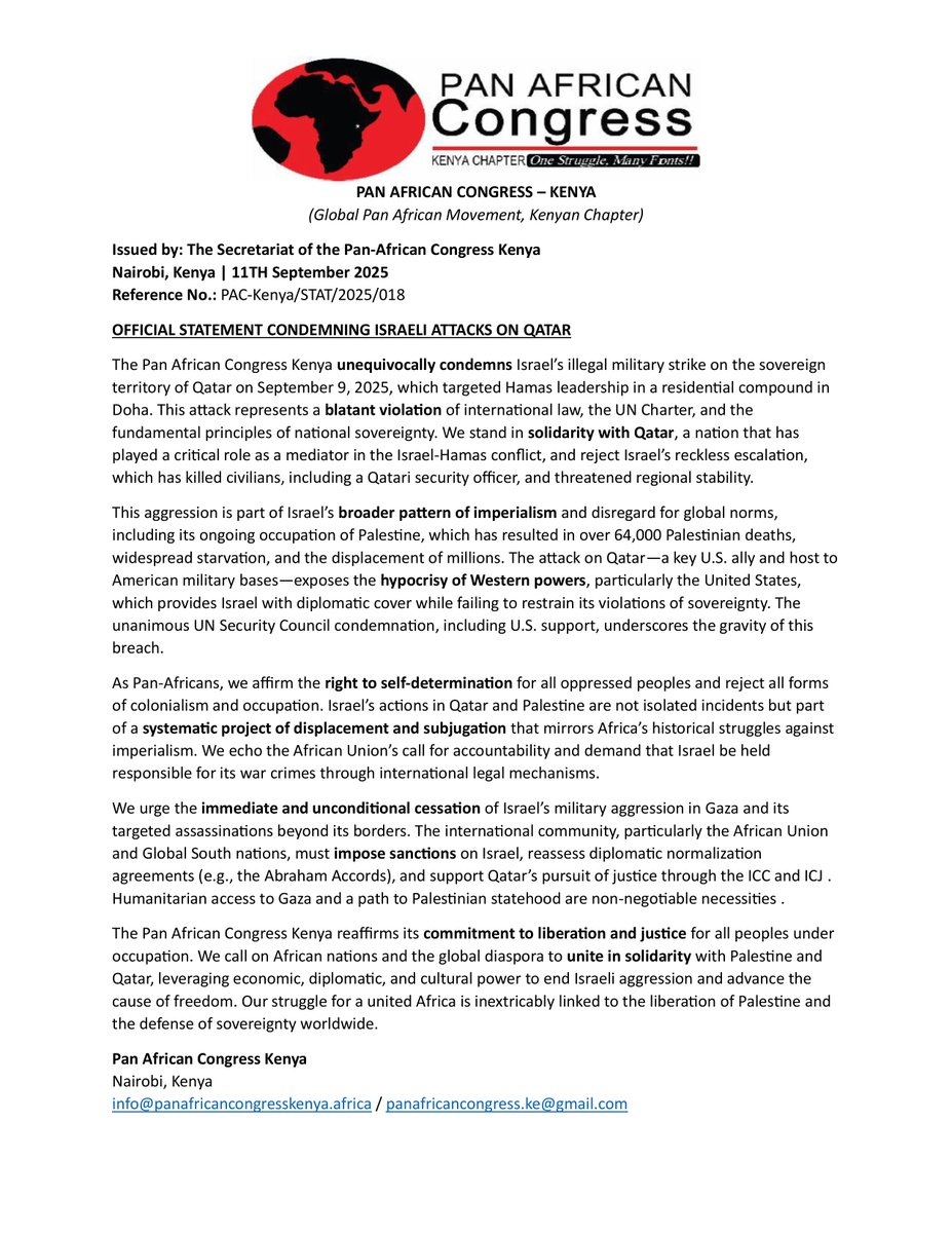 Pan African Congress Kenya tweet media