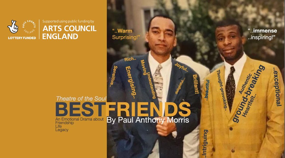 cryingwildernes's tweet photo. Crying in the Wilderness Productions presents at the Park Theatre, Best Friends, a new play about lifelong friends, Martin Preston and Tyrone Jameson, who have checked into an assisted dying centre to spend their last 24 hours together.  Click link below. https://t.co/ydNclRMohc https://t.co/P45TjgtmXA