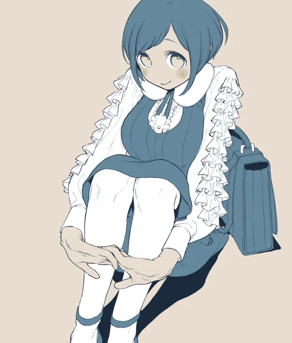すみません!!神絵師の姉があざみーを描いてくれたので見てください!!特に上手すぎる手と足を!!! #都市伝説解体センター