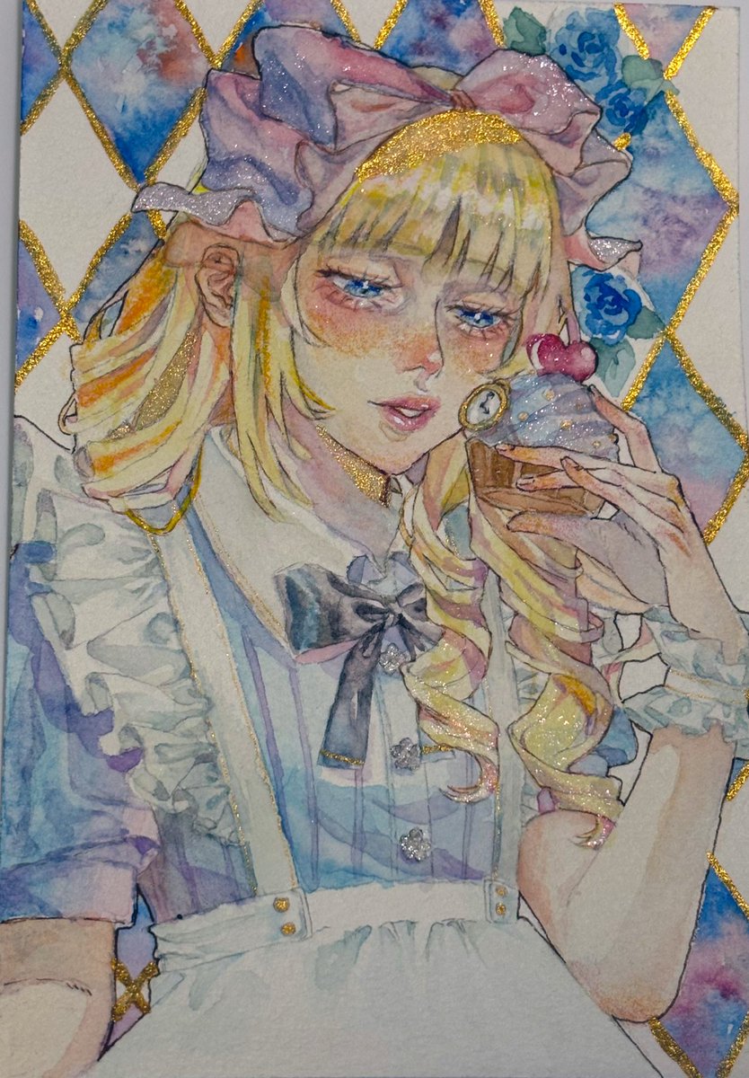 イラストオーダー　アリス様 ᘜOOᗪ ᗰOᖇᑎIᑎᘜฅ⸃⸃ すっかりうっかり計算間違えをしてい