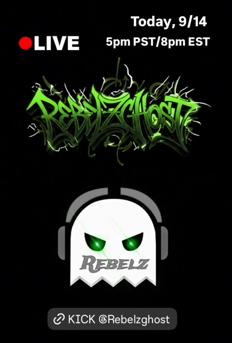 We’ll be LIVE later on <a href="/KickStreaming/">Kick</a>  starting at 5pm PST/8pm EST.  Tune in with the One Love Nation (OLN) for Sunday vibez, games, and Mental Health talk. <a href="/KickCommunity/">Kick Community</a> - kick.com/rebelzghost Remember, you are all wonderfully made.