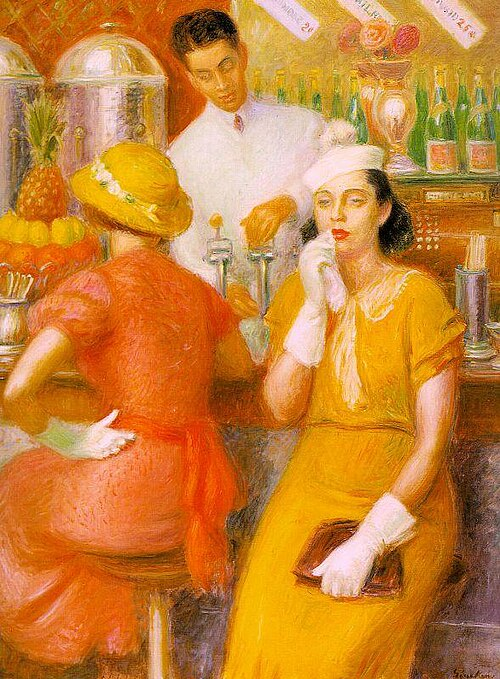 Tijd voor een verfrissing 🍹

🎨 'Soda Fountain' (1935), William Glackens