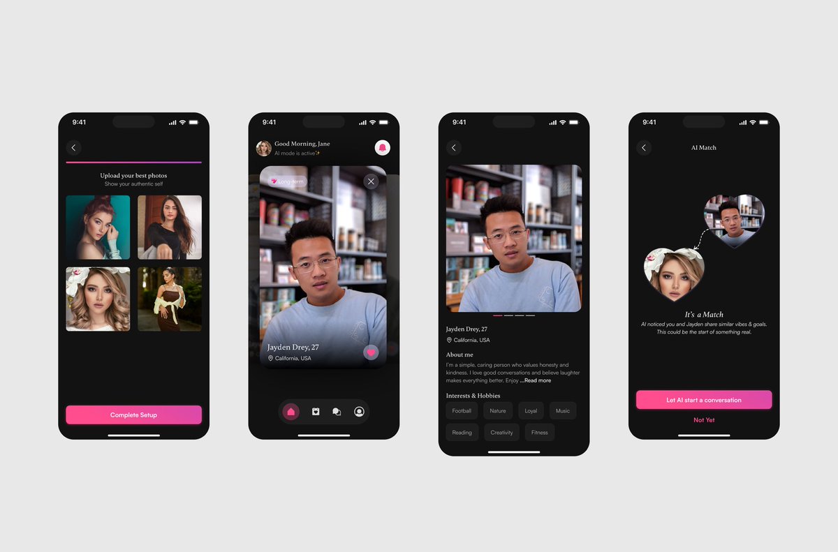 sulphur_29's tweet photo. DatemyAI, a dating app where your AI filters matches, starts conversations, and steps back when there is a spark.
#DatemyAiapp https://t.co/bOtW1DADjj