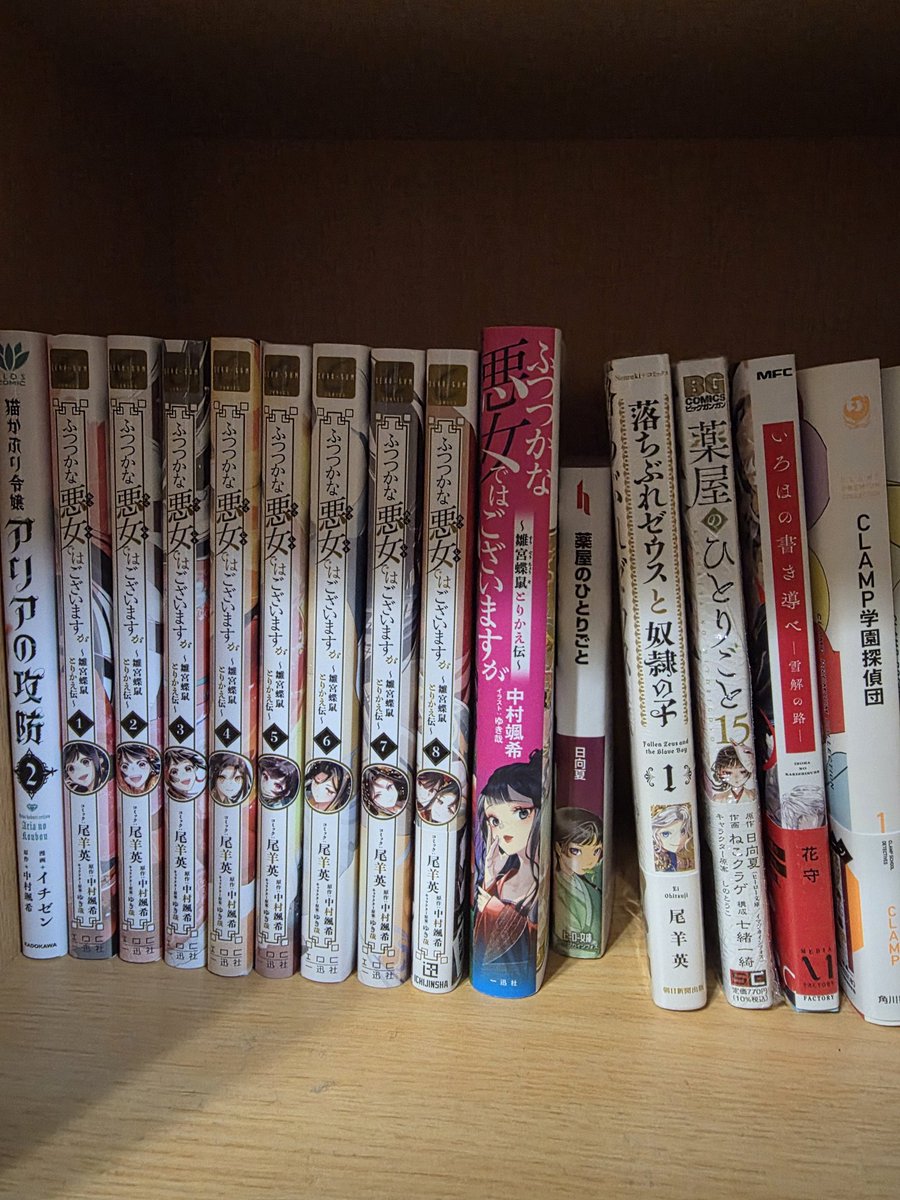 なんかどうしても自力で探したくて、本屋さんでずーっとずーーっと探してたふつつかのラノベ原作をやっと見つけた！
小説だから文庫サイズって勝手に思ってたよ。だって薬屋はそのサイズだったんだもん！コミックスよりデカイなんて全く思いつかなかったよー！
着々と色々揃ってきてニマニマ🥰