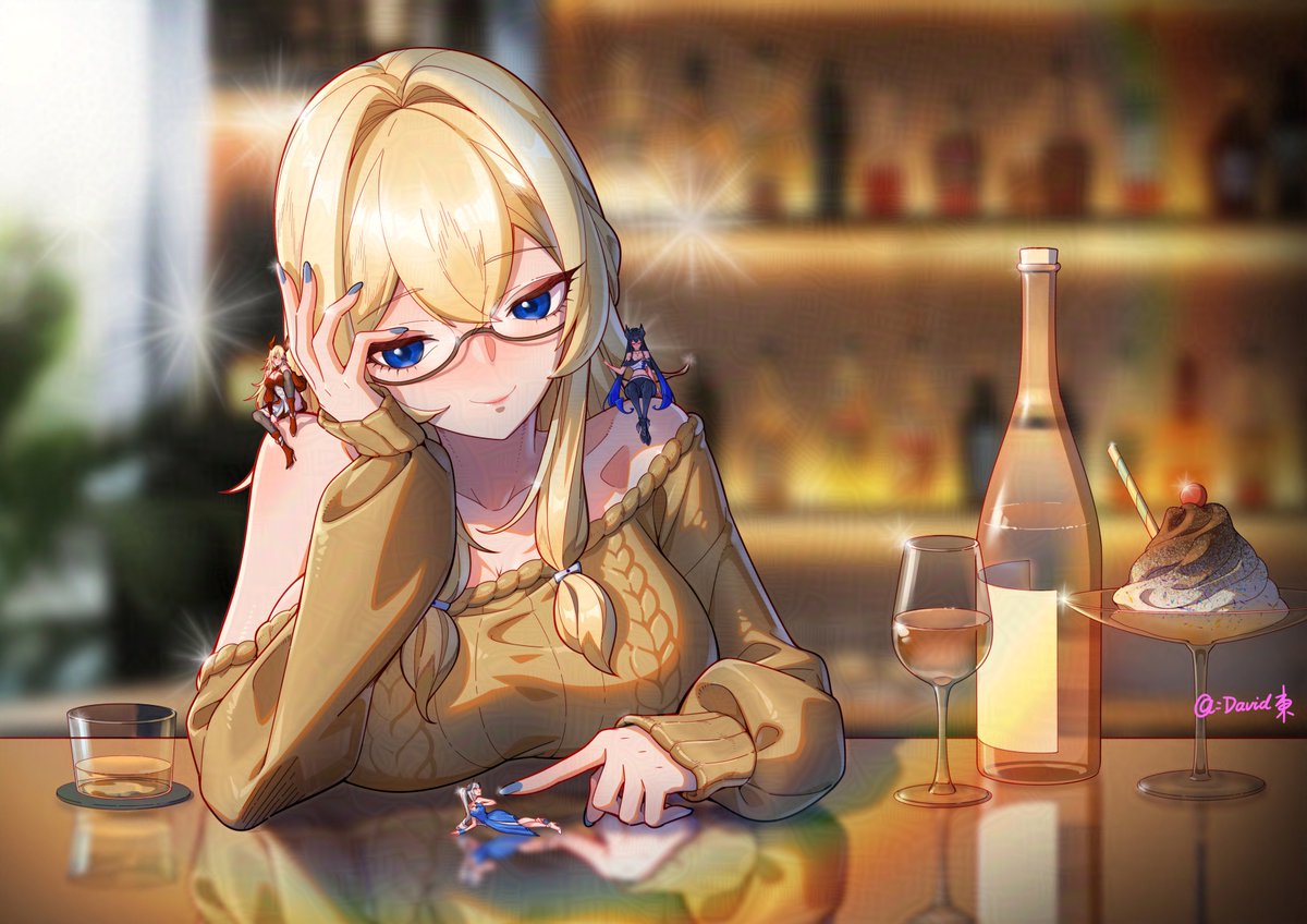 【A Night At Bar】

Just friends with different size!

Thanks for commission!

#巨大娘 #giantess