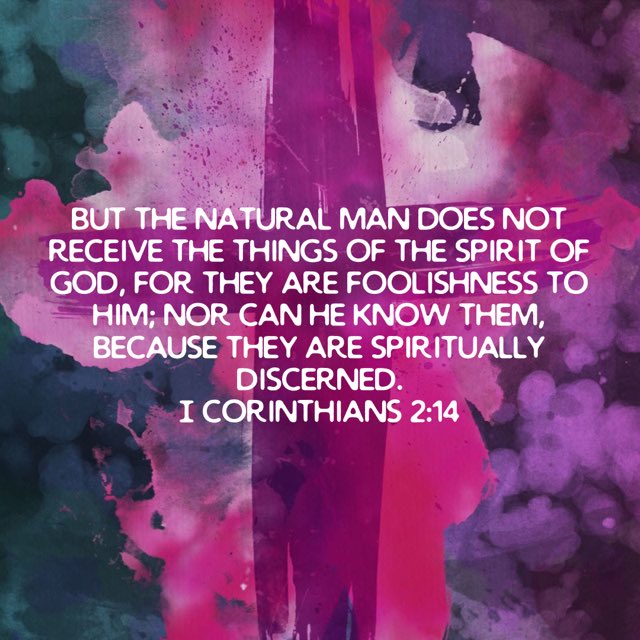 roxanwetzel's tweet image. The Natural man does not receive the things of the spirit of God! #UnderstandTheAssignment
#LivingLifeForKingdomPurpose