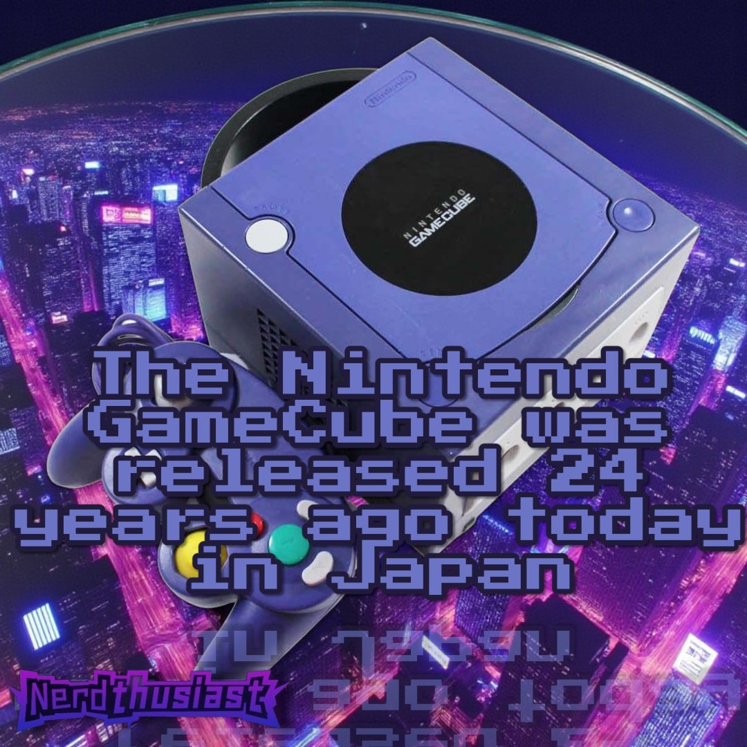 Game Play Sunday
The GameCube was released on Japan on September 14, 2001. Happy 24th Birthday, Nintendo GameCube!
#gameplaysunday #nerdthusiast #nintendo #gamecube #gcn
