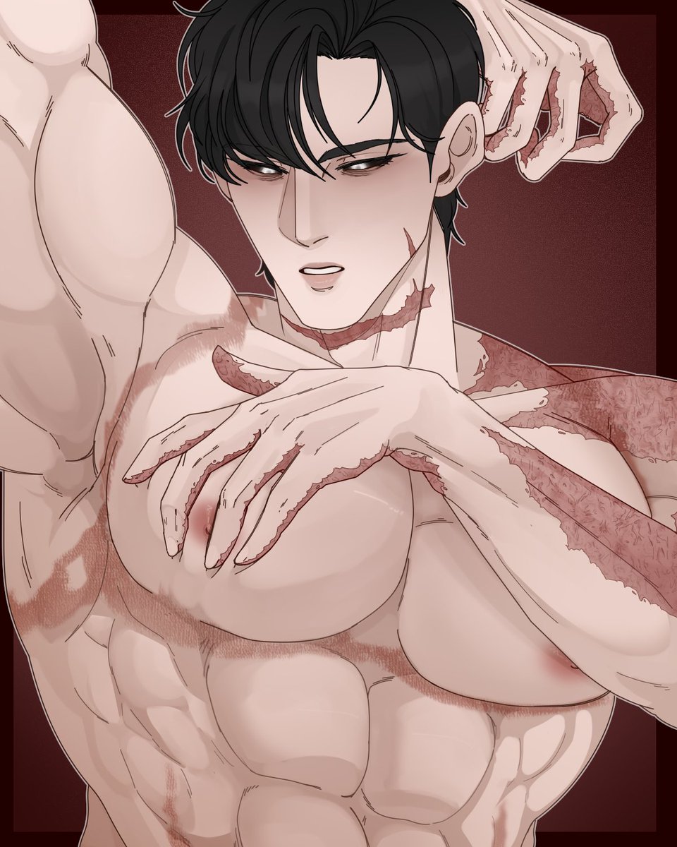 The strap/belt marks from the work uniform 🙏 (UI suffering fr)  

#Lookism #SeoulKingAU