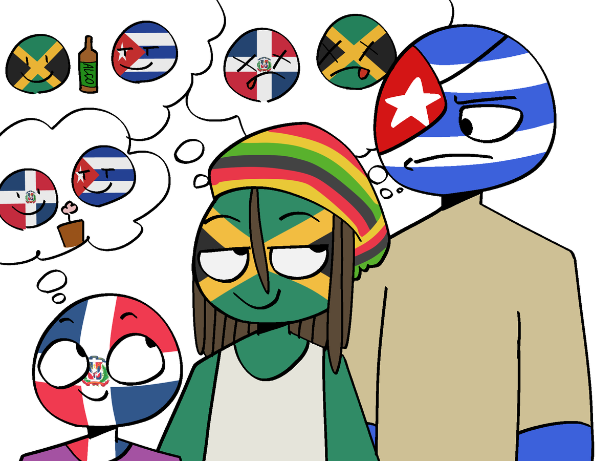killingspringg2's tweet photo. lazy trio 
#countryhumans #ch #jamaica #cuba #dominicana #fanart https://t.co/DtqIJvXvnR