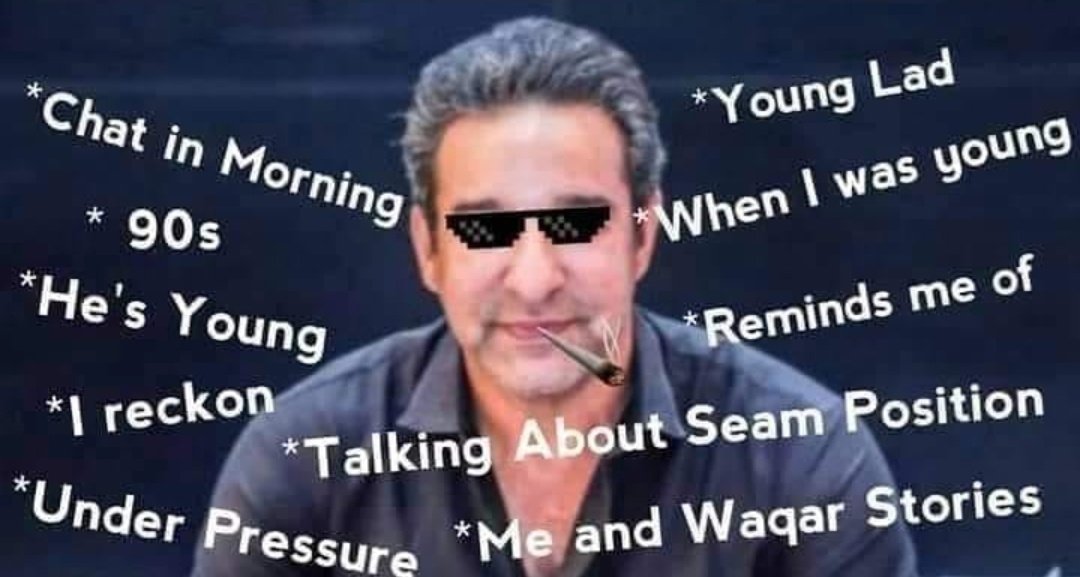 annual wasim bhai in commentary box tweet
