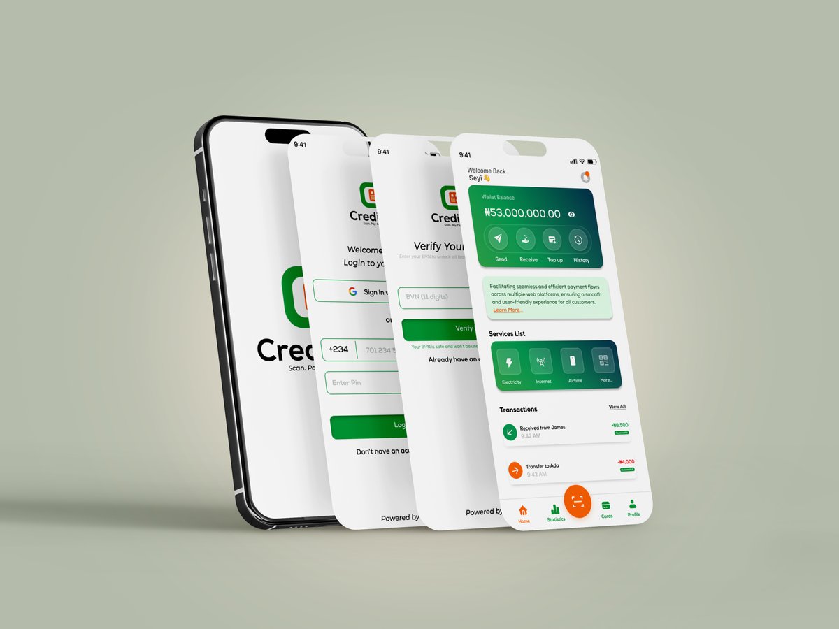 Built a sleek UI for Credipay Wallet App
Fast payments. Clean design. Smooth experience.