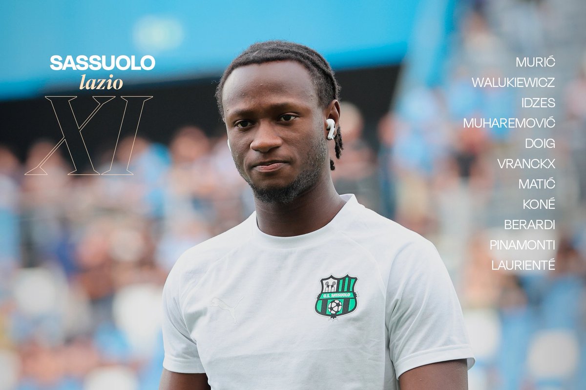 𝗦𝗧𝗔𝗥𝗧𝗜𝗡𝗚 𝑿𝑰 🖤💚

#SassuoloLazio 
#ForzaSasol