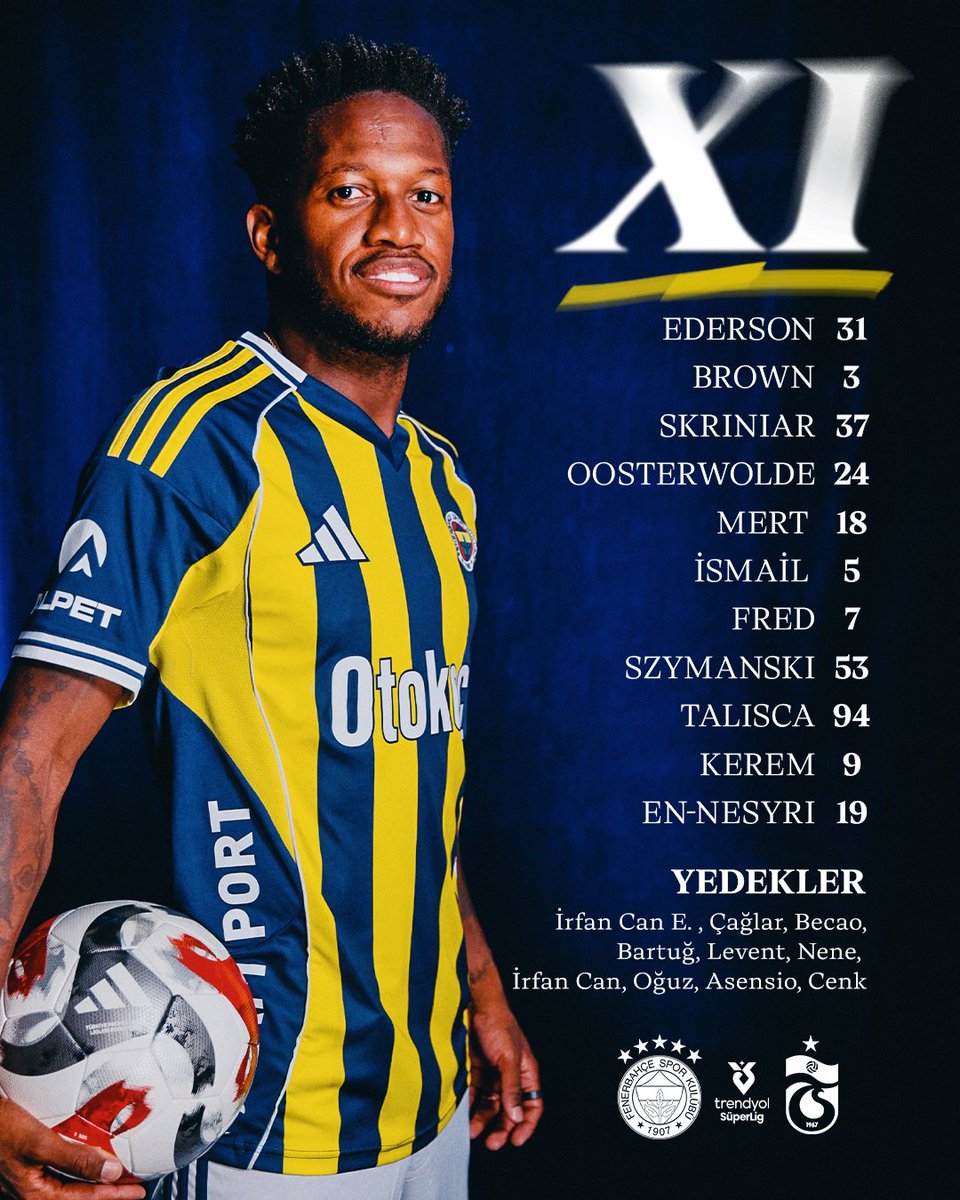 Trabzonspor maçı ilk 11'imiz belli oldu.👇

#FBvTS