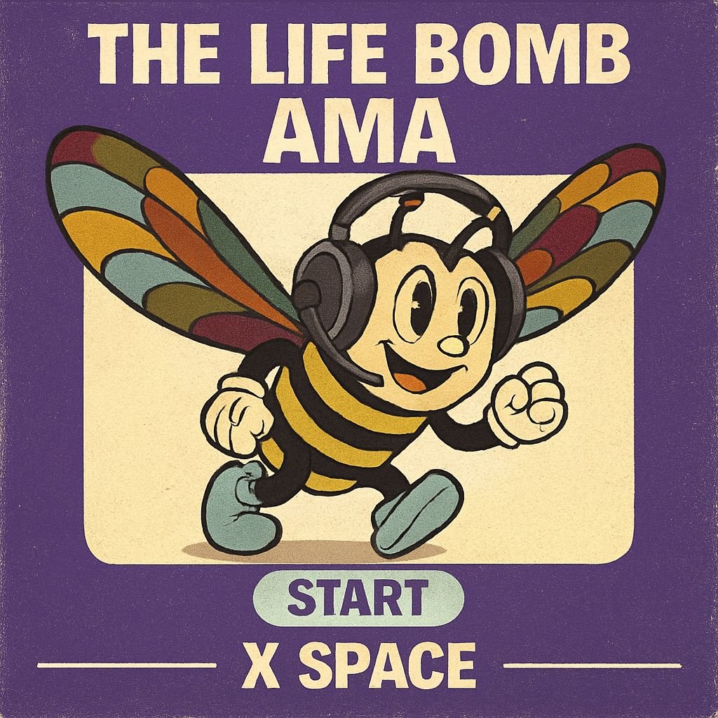 The_Life_Bomb's tweet photo. 🌍 Calling all movers & gamers! 🌍
This Tuesday, 21h UTC+2 🗓️
Join our English AMA with @JackRealMad1 on The Life Bomb 🐝💣
We’ll share insights, strategies & what’s next for our buzzing hive.
Bring your questions, your ideas & your flag 🇺🇸🇫🇷🇧🇷🇯🇵
Details below ⬇️
#TheLifeBomb #TLB #GameFi #Web3 #AMA