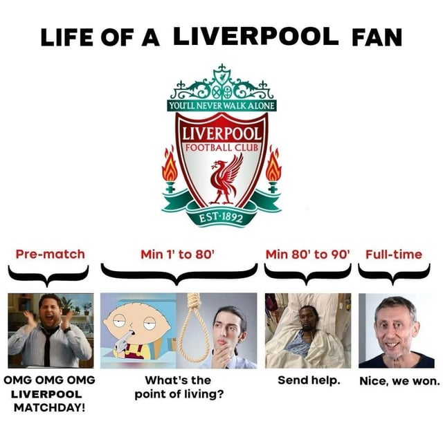 Rizy_LFC's tweet photo. Life of a Liverpool fan https://t.co/yC7AEbqYKr