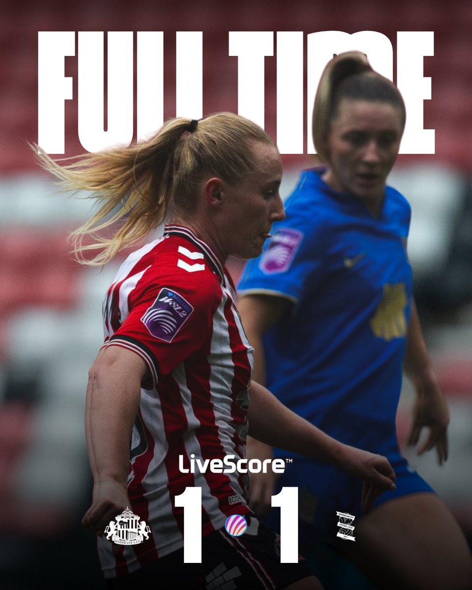 SAFCWomen's tweet photo. 👊 Unbeaten start continues after a well-earned point at the SoL!

#SAFC | #BarclaysWSL2 https://t.co/Tm3mNXcO5V