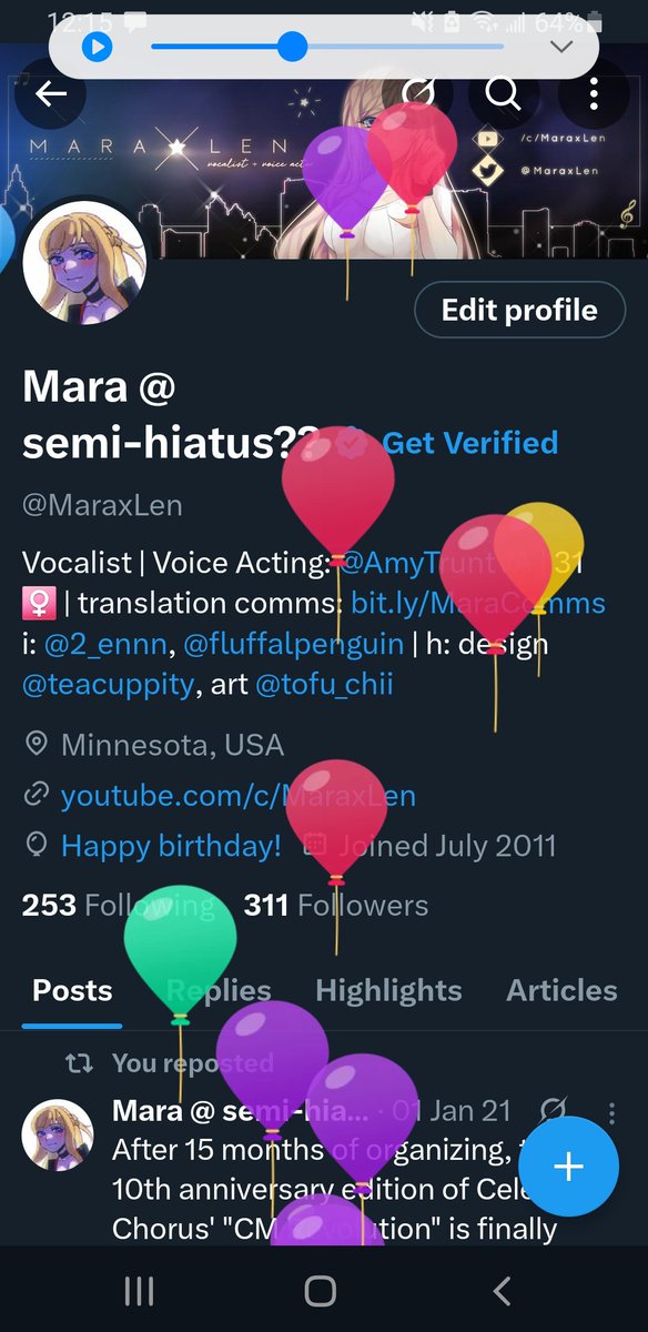 MaraxLen's tweet photo. It is balloon day once again! Getting brunch soon and then doing an escape room later 🥳✌ https://t.co/jbGTFm8DGA