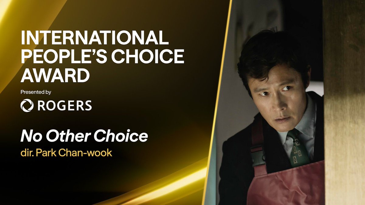 Announcing the winner of the #TIFF50 International People's Choice Award, presented by <a href="/Rogers/">Rogers</a>: NO OTHER CHOICE dir. Park Chan-wook