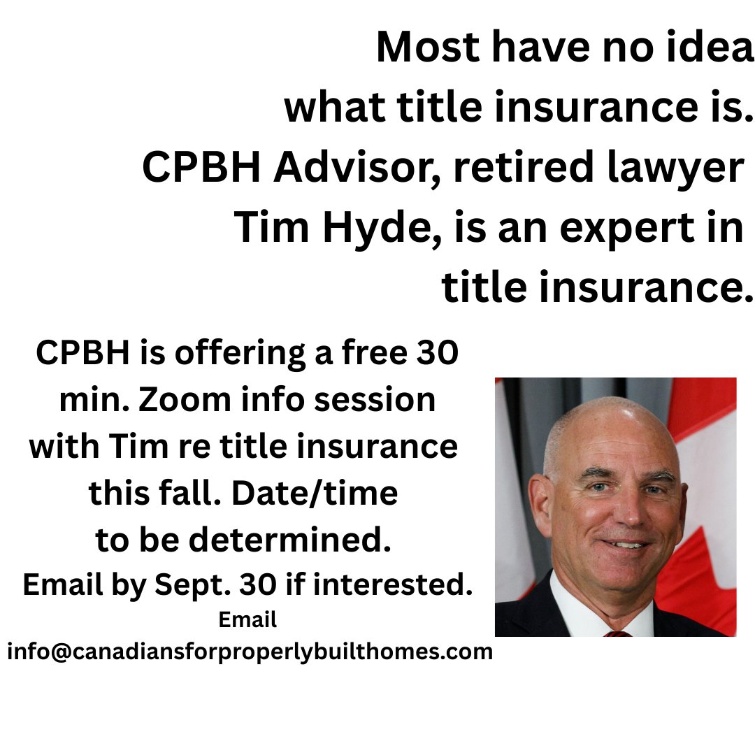CPBH01's tweet image. You are invited! Please join us.

#TitleInsurance