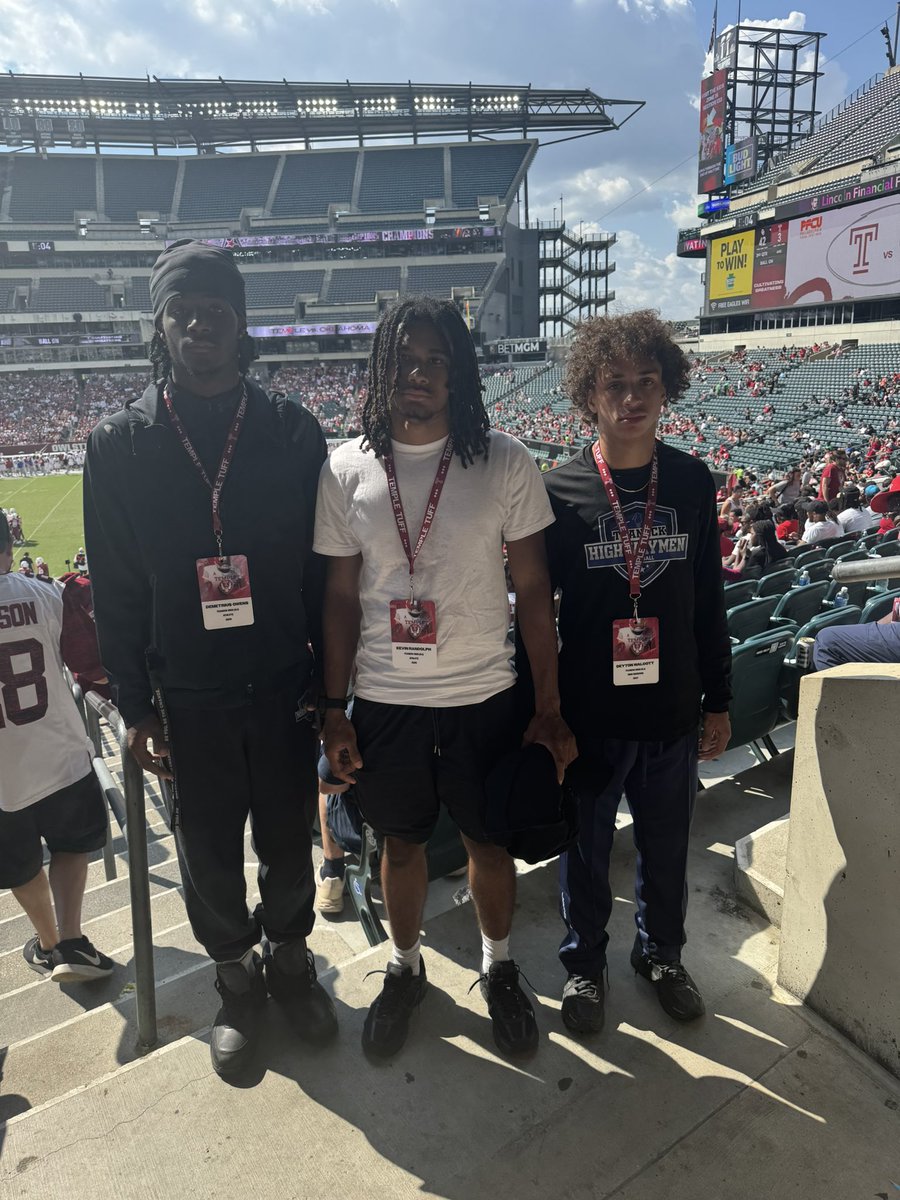 Kevin Randolph (@_kevinrandolph) on Twitter photo I had a great game day visit at Lincoln financial stadium to watch @templefb thank you <a href="/CoachAhmadTUFF/">Khalil Ahmad</a> for the invite looking forward to being back and learning more about the program <a href="/CoachRah26/">Coach Rah ๐๐ฏ</a> <a href="/Coach_Casee/">Caysaan James</a> <a href="/CoachKuanBCE/">Cekuan James</a> <a href="/TeaneckFB/">Teaneck High School Football</a> #templetuff #teanecktough I had a great game day visit at Lincoln financial stadium to watch @templefb thank you <a href="/CoachAhmadTUFF/">Khalil Ahmad</a> for the invite looking forward to being back and learning more about the program <a href="/CoachRah26/">Coach Rah ๐๐ฏ</a> <a href="/Coach_Casee/">Caysaan James</a> <a href="/CoachKuanBCE/">Cekuan James</a> <a href="/TeaneckFB/">Teaneck High School Football</a> #templetuff #teanecktough