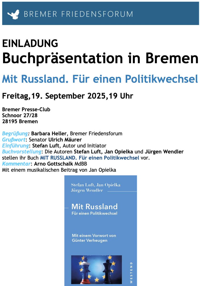 Es ist nicht zu fassen! #Russland beschießt unsere befreundeten Nachbarn #Polen und #Rumänien mit #Drohnen und wir stehen kurz vor dem Verteidigungsfall nach Artikel 5 des #NATO-Vertrags und der Bremer Innensenator Ulrich #Mäurer, der schon durch seine Israelfeindlichkeit und