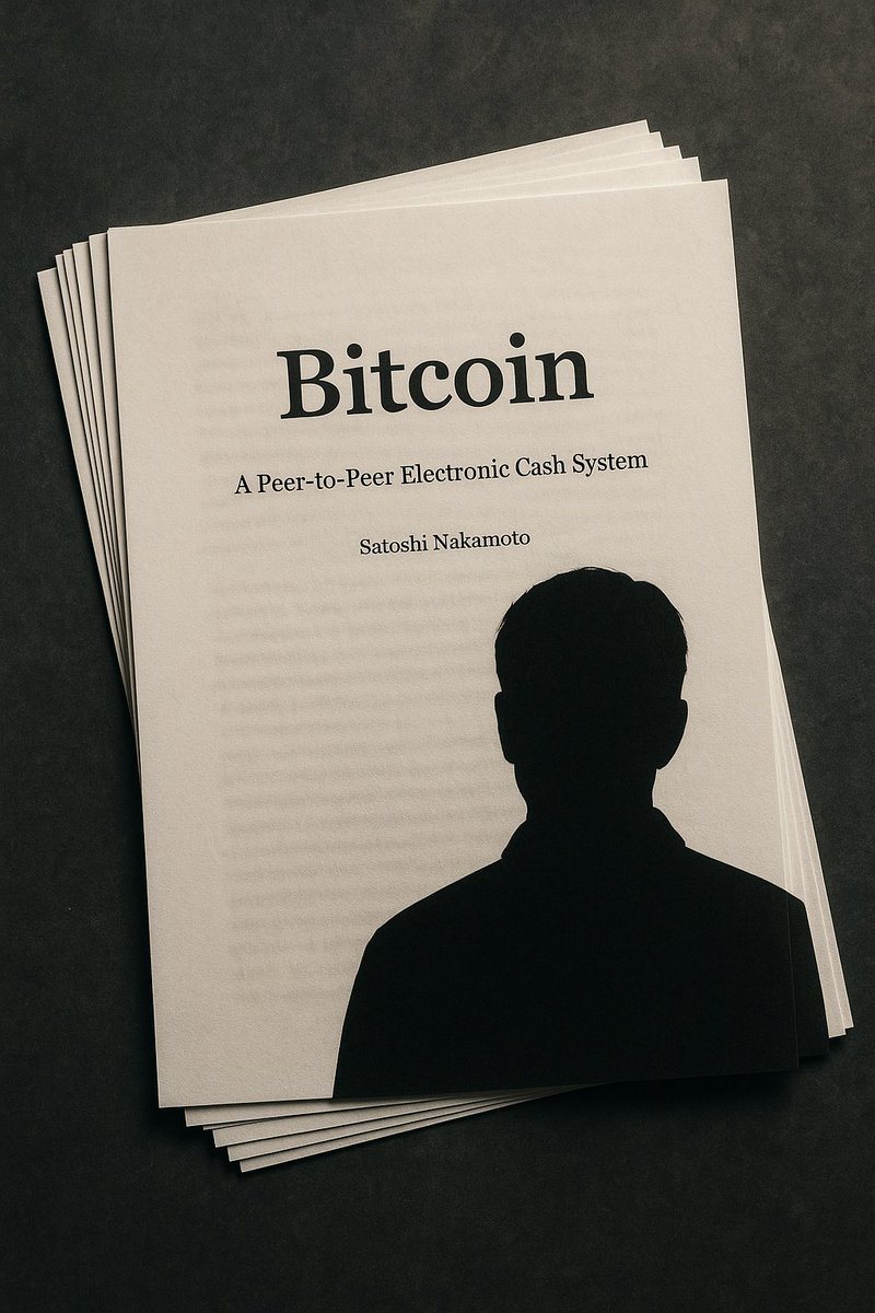 SideQuestSun's tweet photo. One man wrote a 9-page PDF in 2008.
He didn’t raise VC.
He didn’t start a company.
He didn’t even use his real name.

That PDF birthed a trillion-dollar empire and went on to reshape money itself.
Then he disappeared.

The absurd story of Satoshi Nakamoto 🧵 https://t.co/FNVM6QVPaj