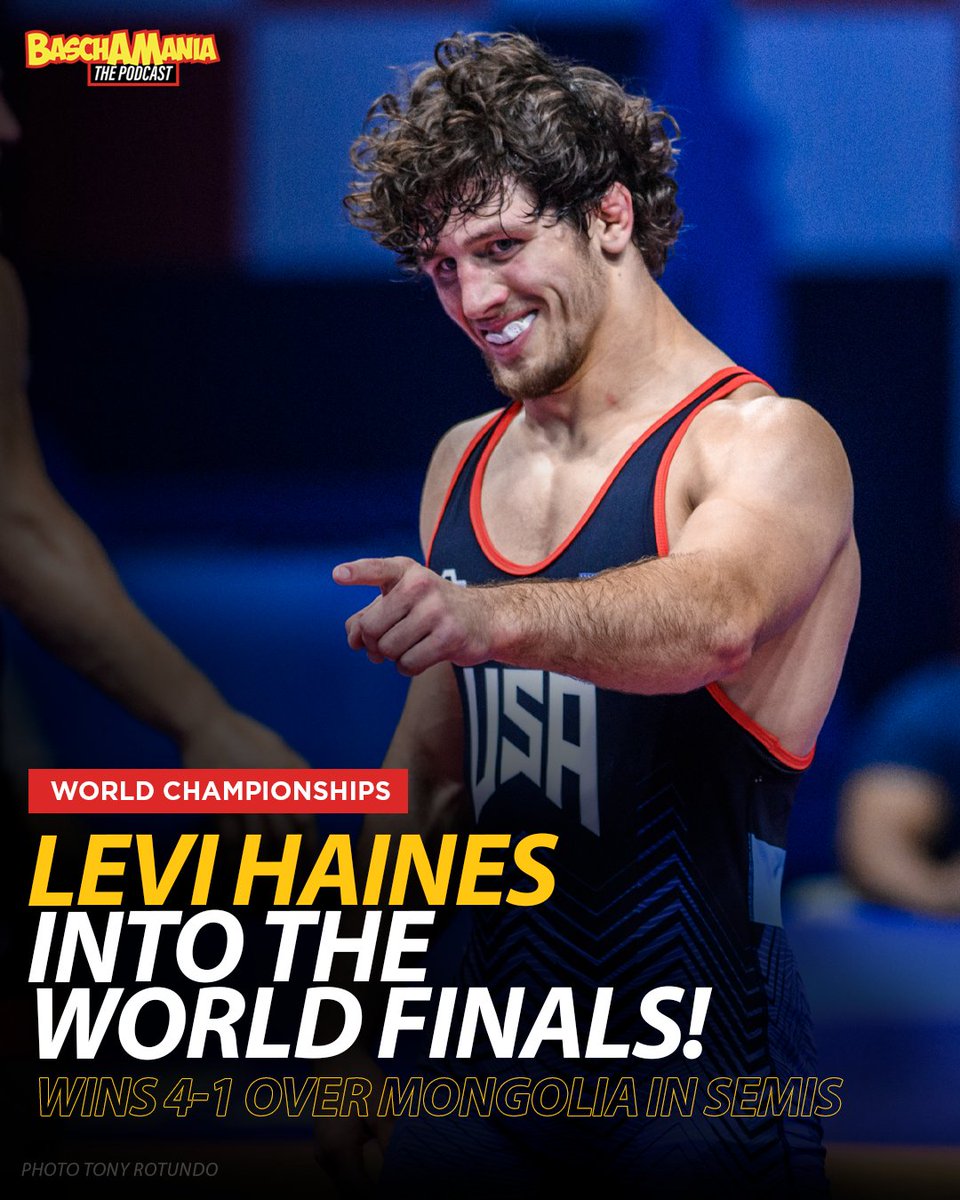 LEVI HAINES WILL WRESTLE FOR WORLD GOLD!

Takes out Mongolia 4-1 in the Semis. Let's GO!
