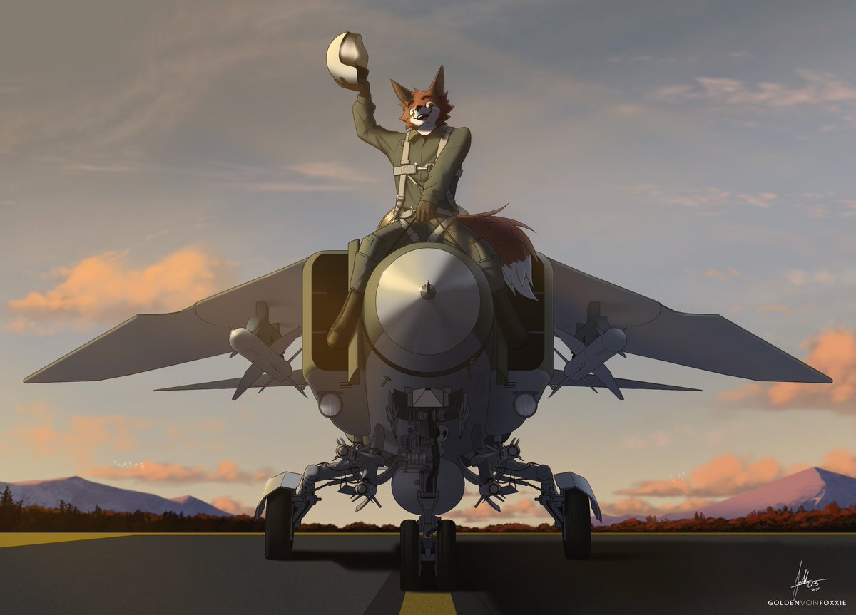 A very silly Mig-23 commission for Moonglow on Discord :3