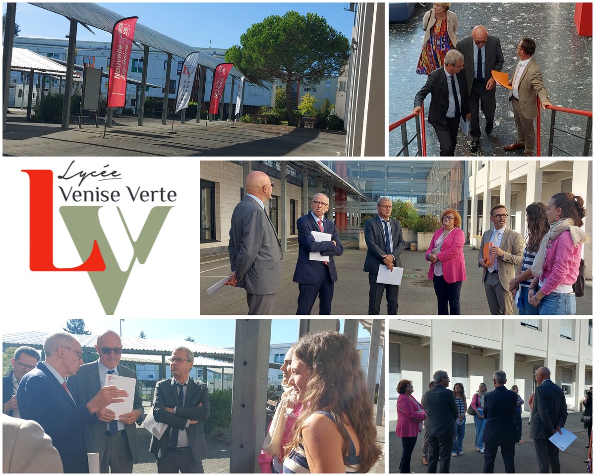 Suite de la visite au lycée <a href="/LvvNumerique/">LvvNumerique</a> <a href="/NiortAgglo/">Niort Agglo</a> 🌱
Les élèves ont présenté leur projet de végétalisation des cours 👩‍🎓👨‍🎓
Un bel exemple d’engagement citoyen et écologique, salué par M. Nembrini , VP <a href="/NvelleAquitaine/">Nouvelle-Aquitaine</a> &amp; M. le Recteur  <a href="/acpoitiers/">Académie de Poitiers</a> 👏
<a href="/salliouxbel/">Sallioux</a> <a href="/ClasseDehors/">Faire Classe Dehors</a>