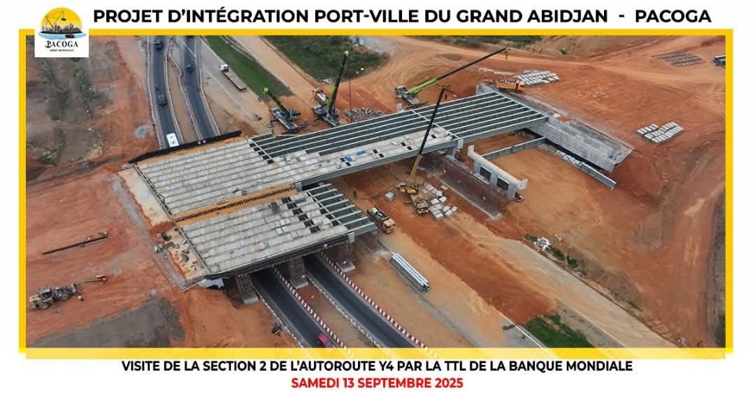 KassimDoumbia13's tweet photo. 🛣️🇨🇮 La Banque mondiale a visité ce 13 sept. le chantier de l’autoroute périphérique Y4 (sections 2 & 3) à Abidjan, en appelant au respect des délais contractuels.
#PACOGA #CIV225 #Infrastructure #TransportRoutier https://t.co/T98EmUWQyv