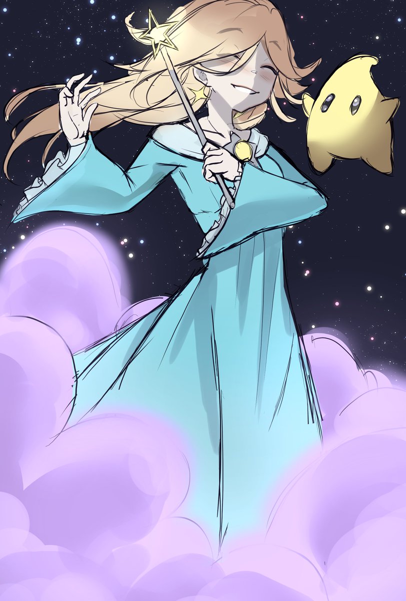 A couple Rosalinas I've made over the passed few years + new sketch (2022, 2025, 2025 again) #Rosalina #mariogalaxy