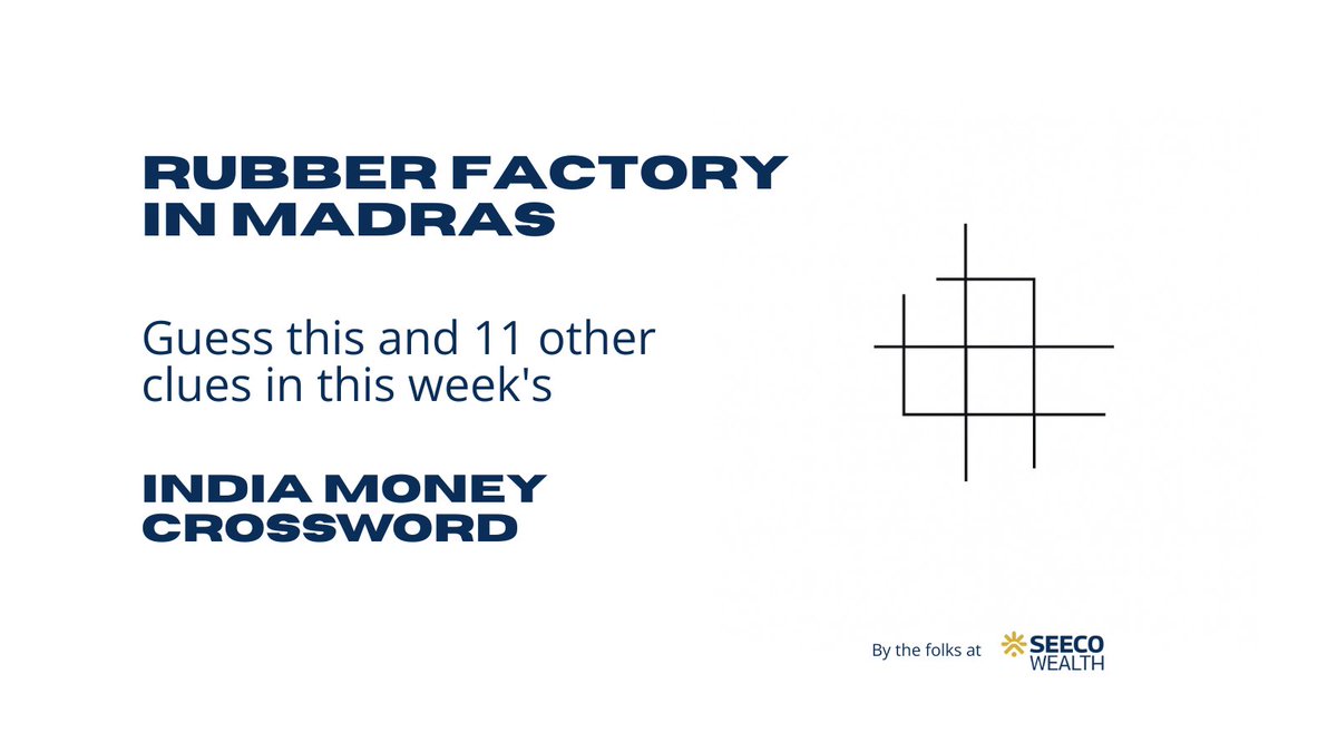 akshat96jain's tweet photo. 7 weeks since we launched the India Money Crossword and we've crossed 1500 plays!

Week after week, more of you are trying the clues - and we love it.

This week’s edition is live with:
🧼 A detergent brand that is building a cement empire
📜 Dalal Street’s sheet of the day
⚖️ That shady advantage in trading on secrets

Play this week 👉 https://t.co/Ph2wMt39TK