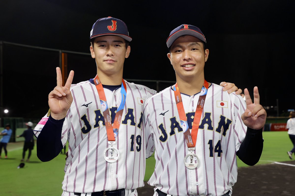 Sponichi_Photo's tweet photo. ＜U-18日本代表vsU-18アメリカ代表＞

あと一歩届かず、準優勝に終わる。

明日からはまた、それぞれの舞台で。

そして侍ジャパントップチームでの再会を。

(撮影・松永 柊斗)

#侍ジャパン #BaseballWorldCupU18 https://t.co/OtmBoaNEjr