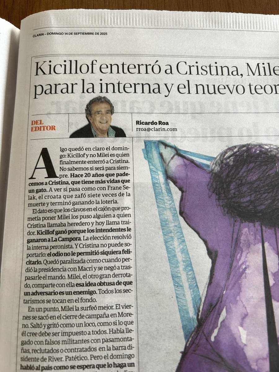 No sé qué me sorprende menos. Si Clarín queriendo desaparecer a Cristina -cosa que no pudieron ni con un arma y no podrán jamás-O Clarín levantando al mejor candidato que tienen contra CFK. Que importante hubiera sido una pasadita por San José #KirchnerismoMasQueNunca