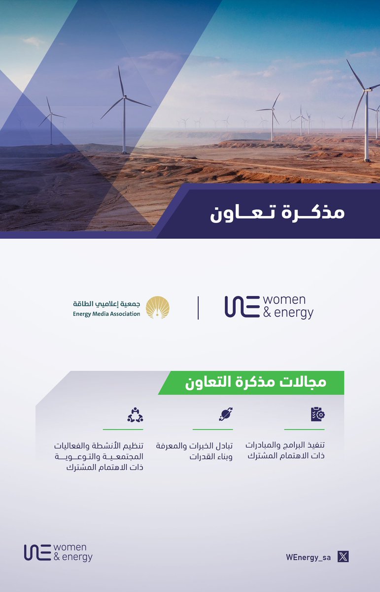 وقّعت جمعية المرأة والطاقة مذكرة تعاون مع جمعية إعلاميي الطاقة، في خطوة تعكس حرص الجانبين على تعزيز الشراكة وتوحيد الجهود في خدمة قطاع الطاقة. تأتي هذه الشراكة لتفتح آفاقًا جديدة للتعاون في مجالات نشر المعرفة وبناء القدرات وتنفيذ المبادرات المجتمعية، بما يسهم في دعم مسيرة التحول