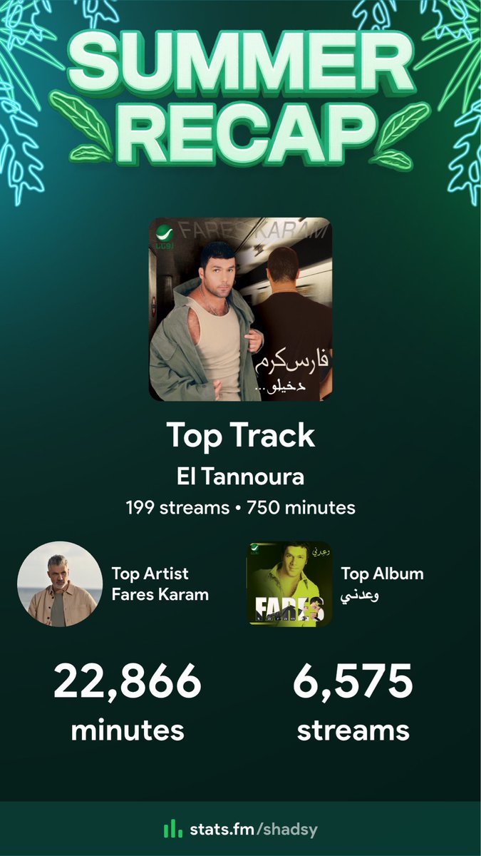 my #statsfm summer recap, insane numbers lol