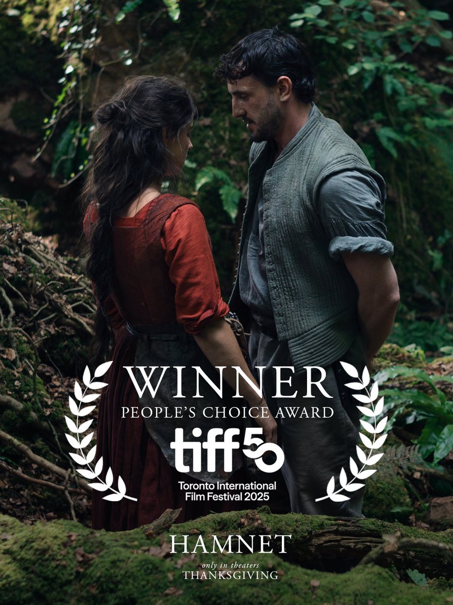 HAMNET wins the People's Choice Award at #TIFF50.