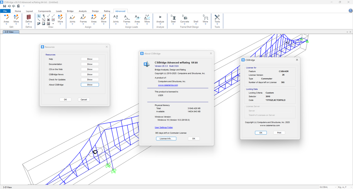 sscscv's tweet photo. π CSI Bridge Advanced v26.3.0 with Rating v26.3.0 Build 3324
βΆοΈ YouTube: https://t.co/Kca8qEao0g
#CSIBridge #BridgeDesignSoftware #StructuralEngineeringTools #BridgeLoadRating #CivilEngineeringSolutions #BridgeModeling #BridgeAnalysisAndDesign #BridgeEngineering #ETABS https://t.co/63IFldDYmm