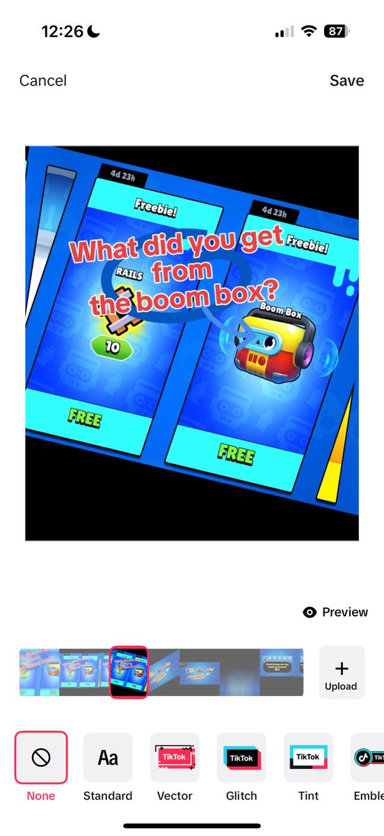 What did you get from the Boom Box?
I got these on my mini and these on my main account

tiktok.com/t/ZT6ECeb38/

youtube.com/shorts/8OIUc8u…