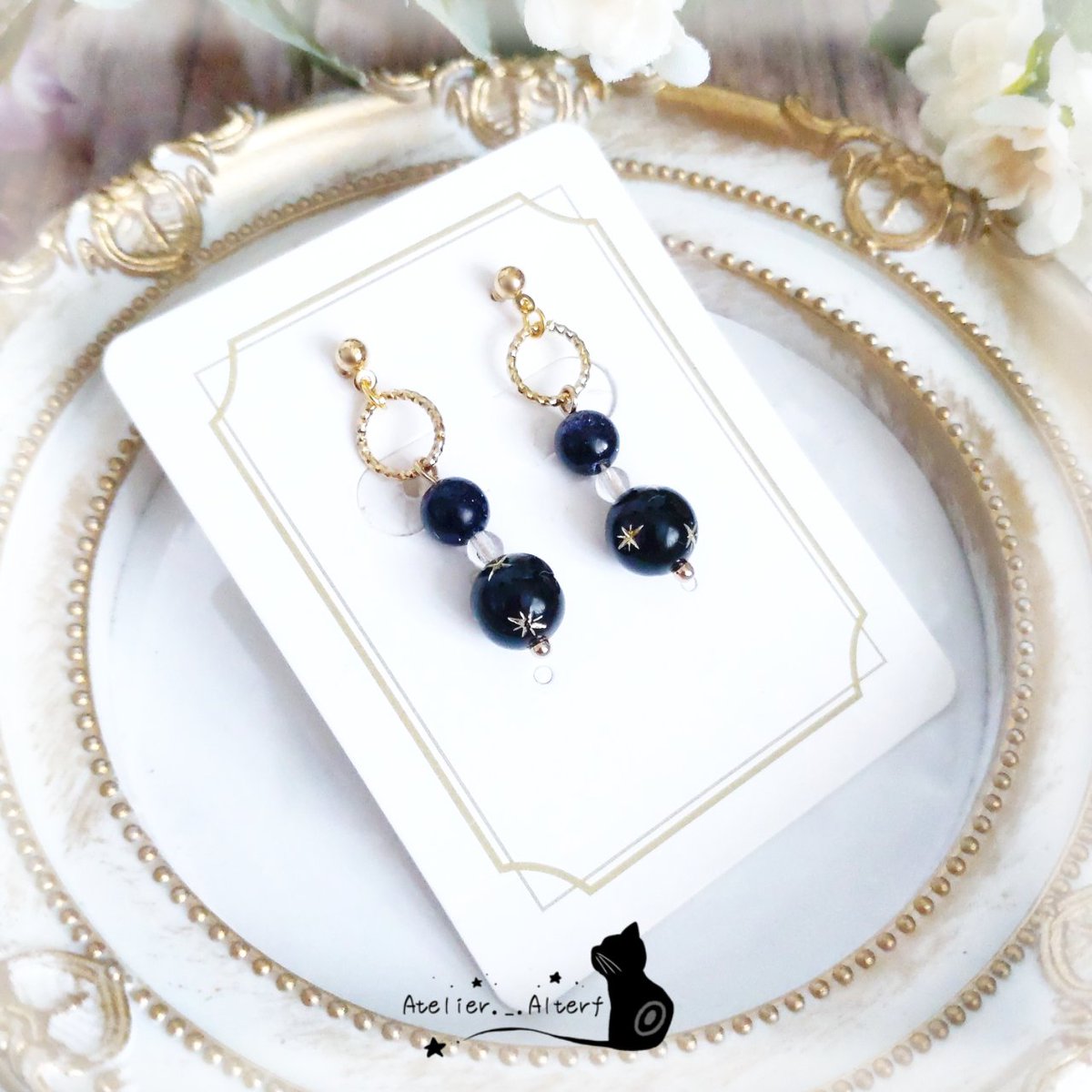 Atelier_Alterf's tweet photo. ピアス新作販売開始しました！！
今回も星シリーズです🌌
 #minneで販売中 #メルカリshop #ハンドメイドアクセサリー 
#レジンアクセサリー 
#ハンドメイド好きさんと繋がりたい  
#AtelierAtelier https://t.co/spswwJcuB0
