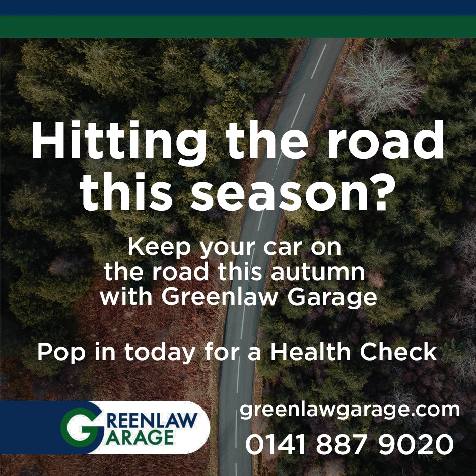 Making any long journeys this Autumn? Get a health check with us before heading out on any long trips. 💙💚

#greenlawgarage