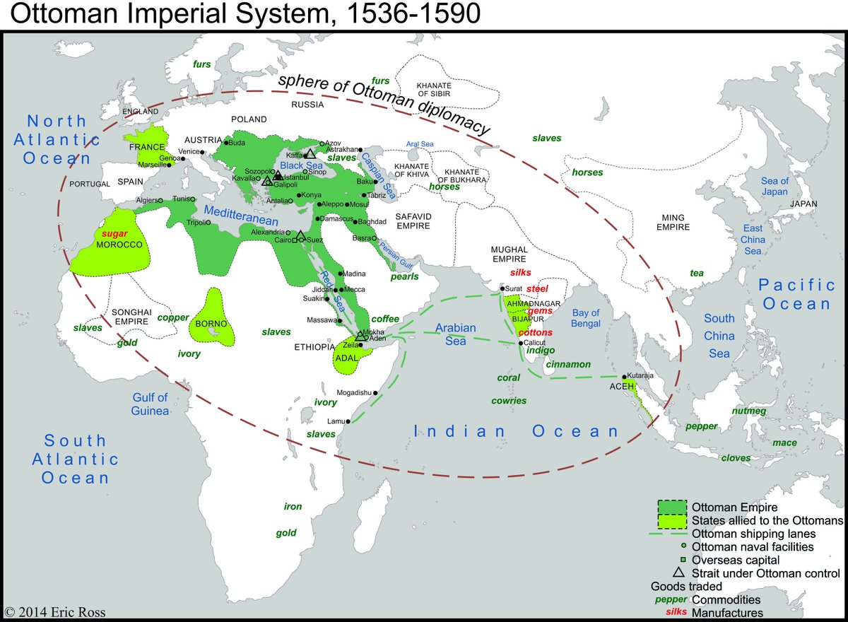 Ottoman Imperial System 16th Century - A Map by Eric Ross